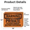 Signmission Private Please Knock Before Entering OSHA Warning Sign, Vinyl Decal, 18in W x 12in L, 2PK OS-2PACK-WS-D-1218-L-12347 - alternate 6